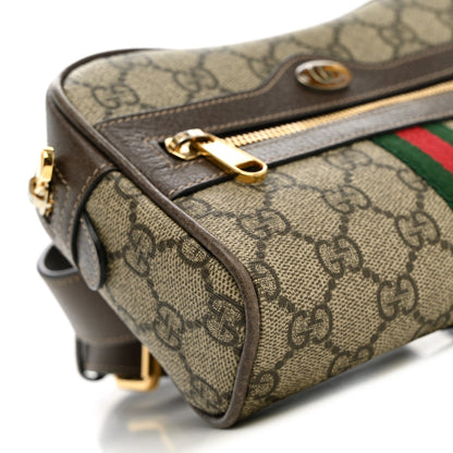 GG Supreme Monogram Web Small Ophidia Belt Bag 85 34 75 30 Dark Brown