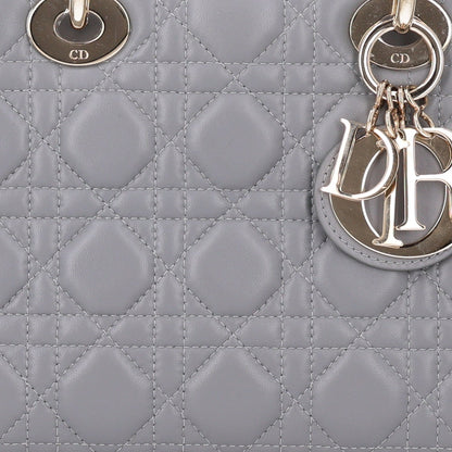 Lambskin Cannage Small My ABCDior Lady Dior Grey
