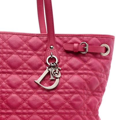 Coated Canvas Cannage Medium Panarea Tote Pink