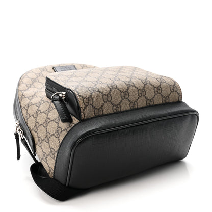 GG Supreme Monogram Small Eden Day Backpack Black
