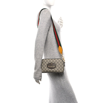 GG Supreme Monogram Web Neo Vintage Shoulder Bag Beige New Acero Crop