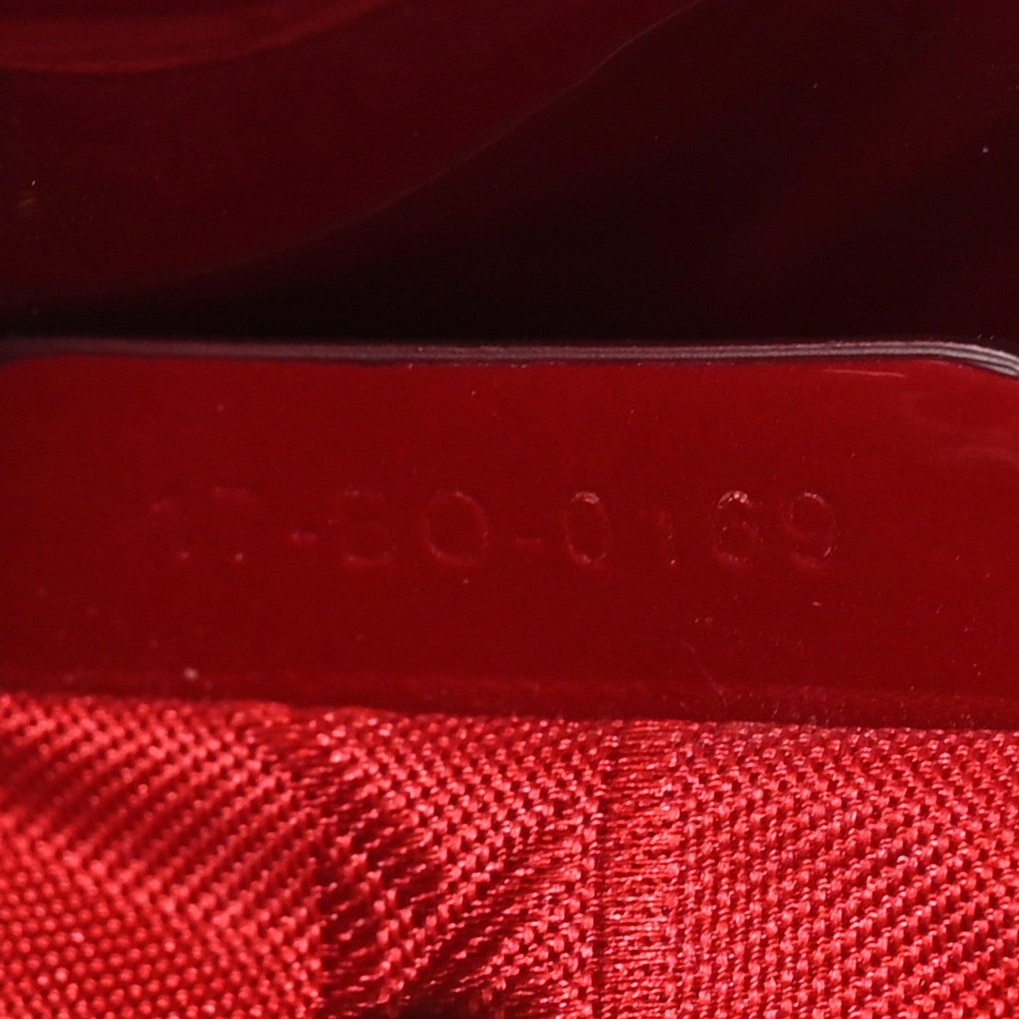 Patent Cannage Mini Lady Dior Red