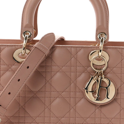 Lambskin Cannage Large Lady Dior Fard