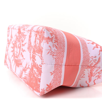 Technical Fabric Toile De Jouy Soleil DiorTravel Nomad Pouch Coral