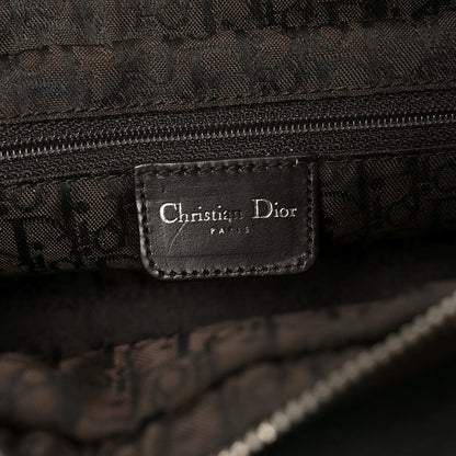 Metallic Calfskin Cannage Stitched Small East West Lady Dior Bronze