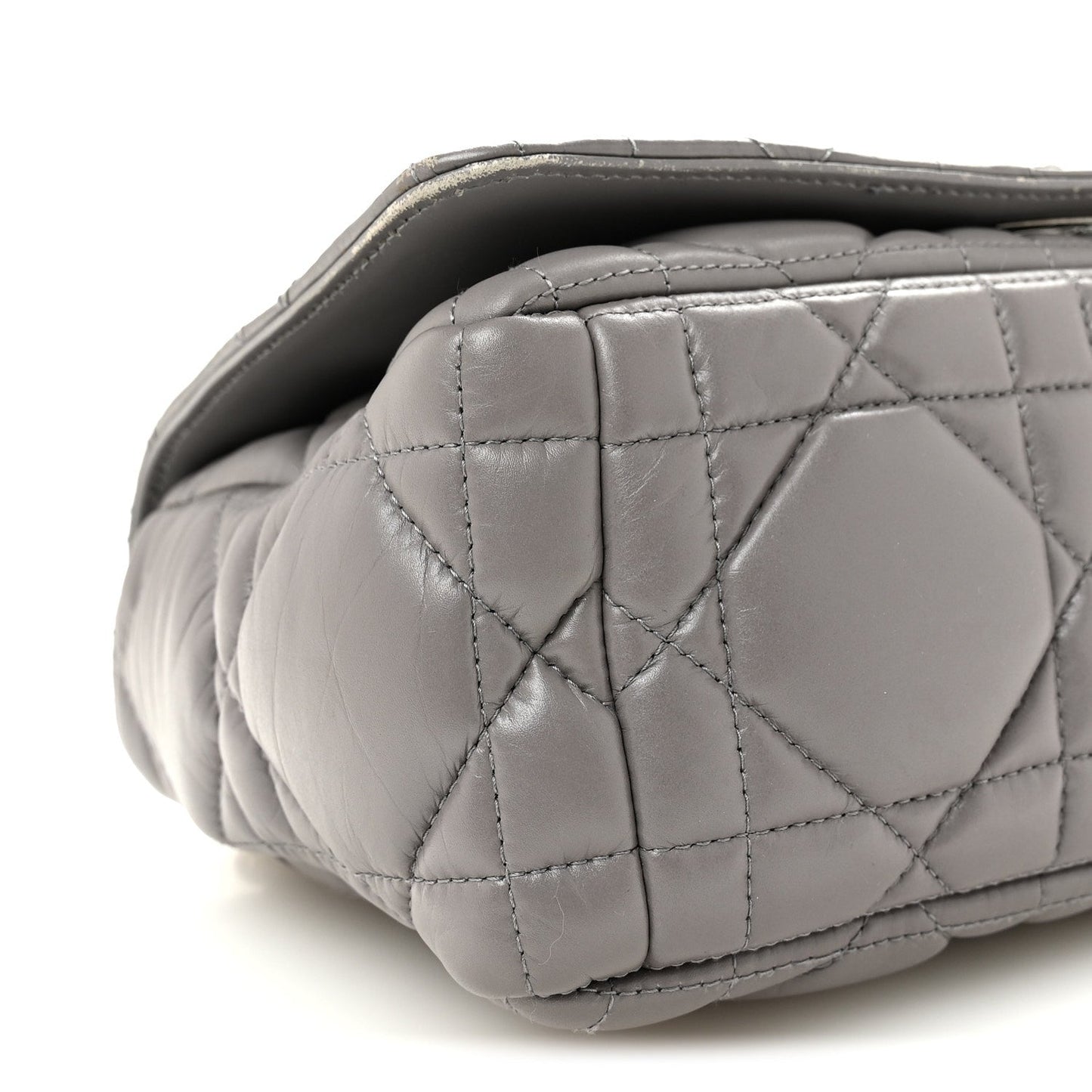 Calfskin Macrocannage Medium Caro Bag Iron Grey