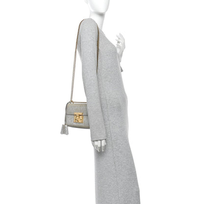 Galassia Small Padlock Shoulder Bag Platino