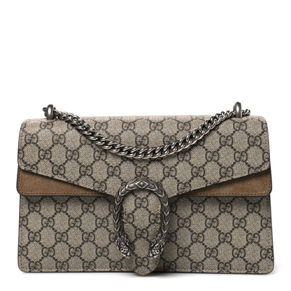 GG Supreme Monogram Small Dionysus Shoulder Bag Taupe