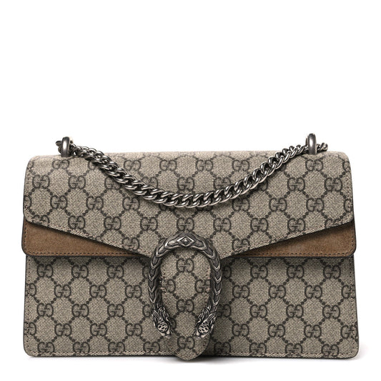 GG Supreme Monogram Small Dionysus Shoulder Bag Taupe