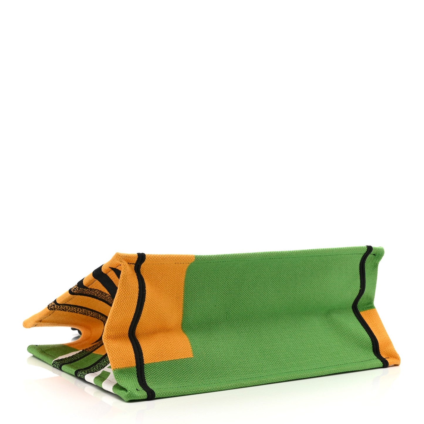Canvas Embroidered Medium Jungle Pop Book Tote Green Multicolor