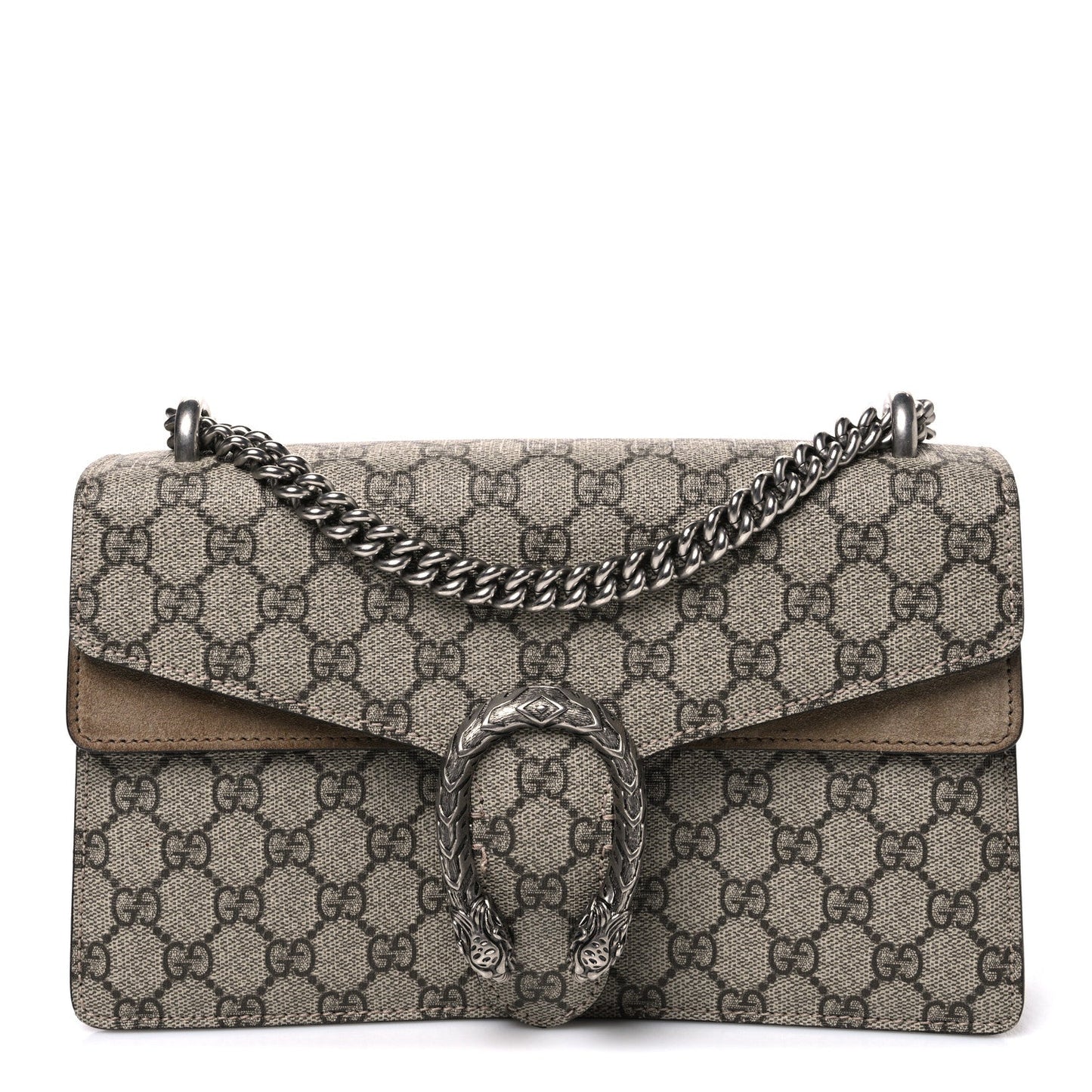 GG Supreme Monogram Small Dionysus Shoulder Bag Taupe