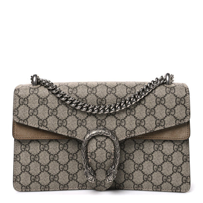 GG Supreme Monogram Small Dionysus Shoulder Bag Taupe