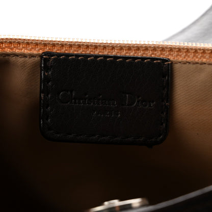 Monogram Pocket Satchel Brown Beige