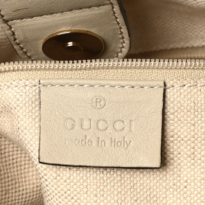 Guccissima Medium Sukey Tote Mystic White
