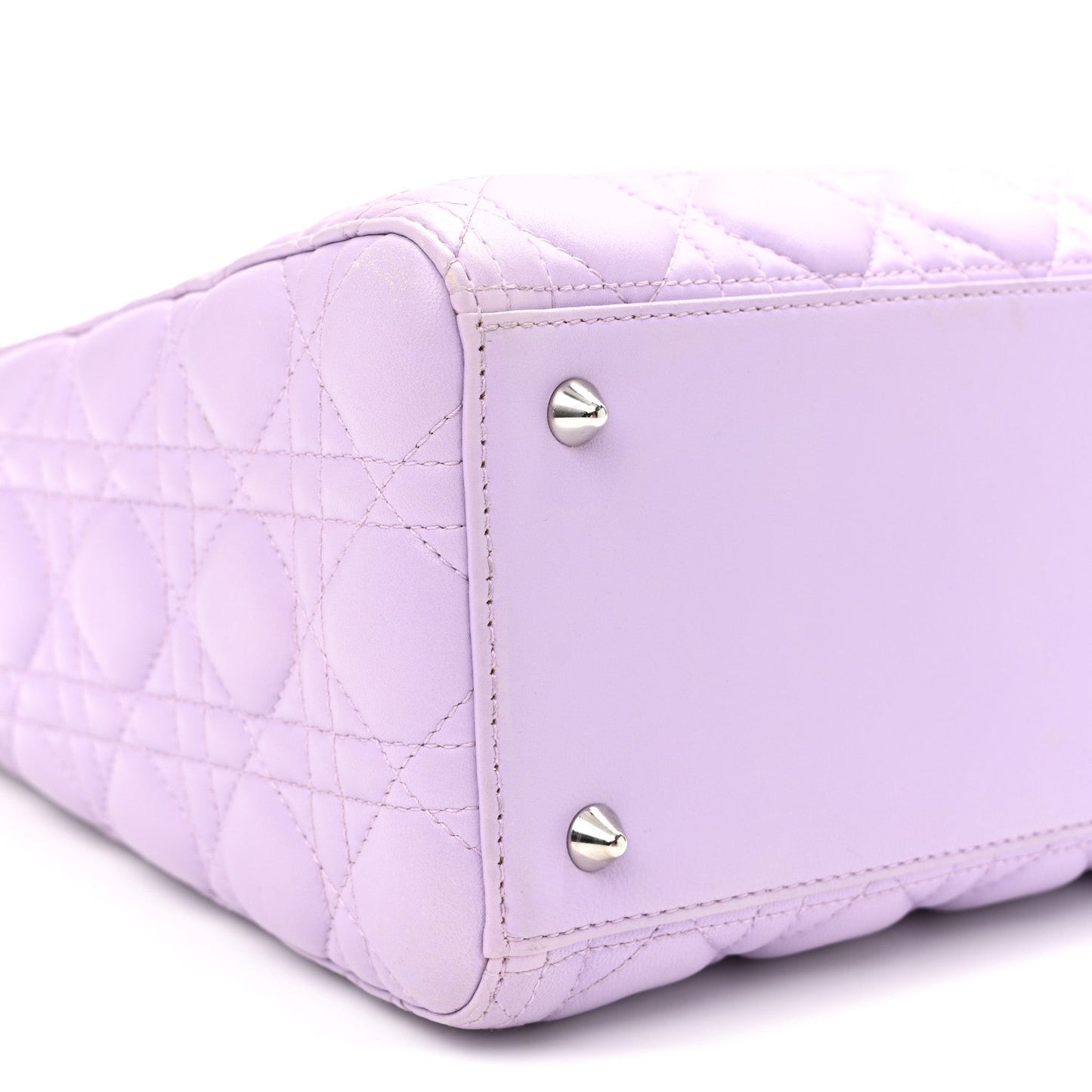 Lambskin Cannage Medium Lady Dior Purple