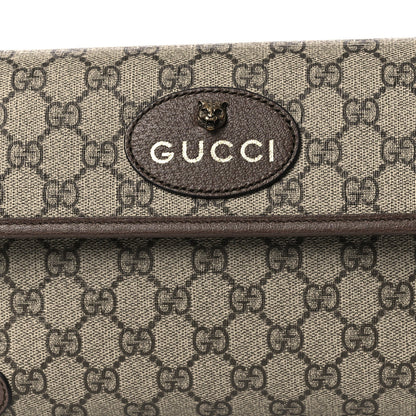 GG Supreme Monogram Neo Vintage Web Belt Bag Brown Brown