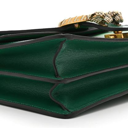 Azalea Calfskin Enamel Small Dionysus Shoulder Bag New Shamarock Emerald Off White