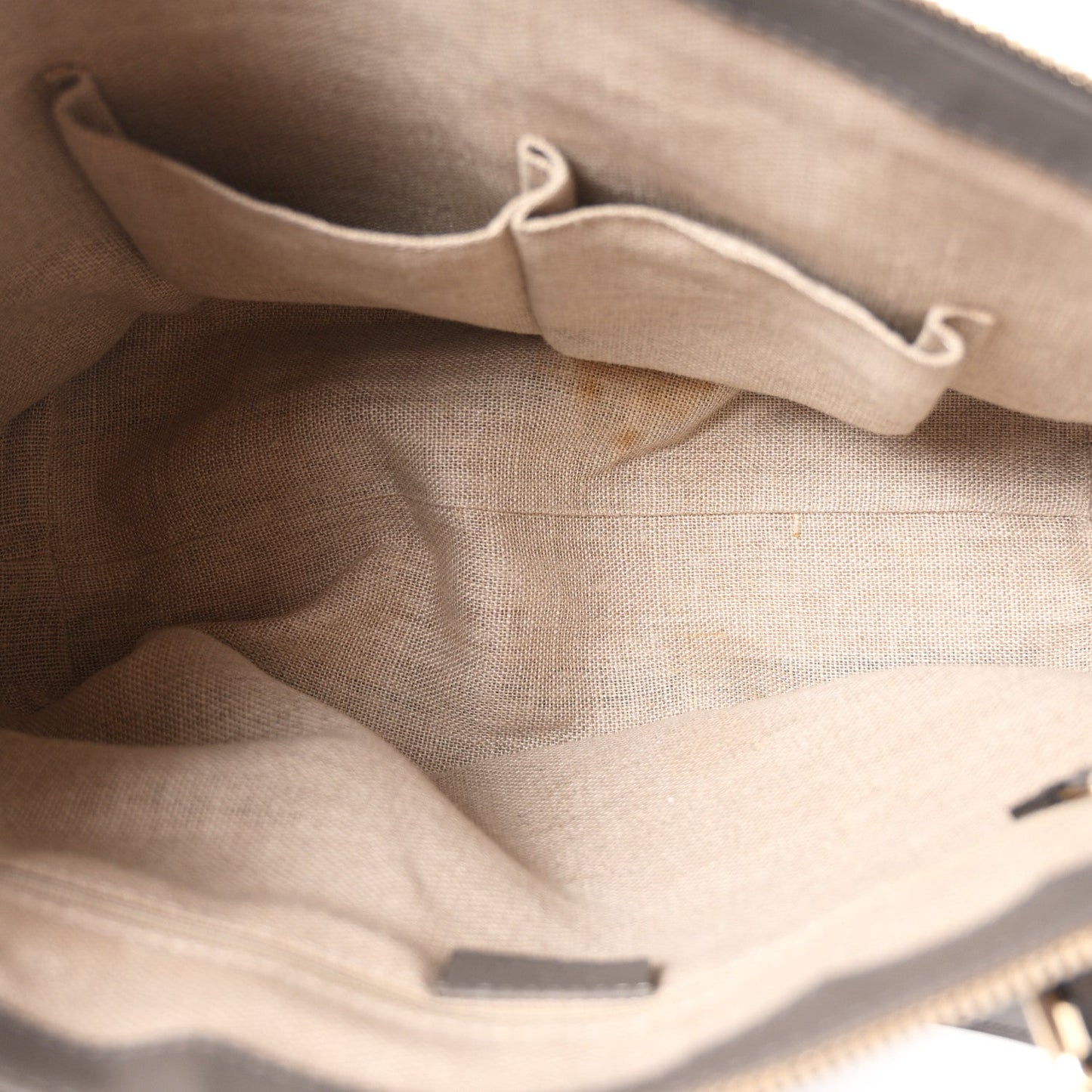 Soft Microguccissima Small Zippered Satchel Loess