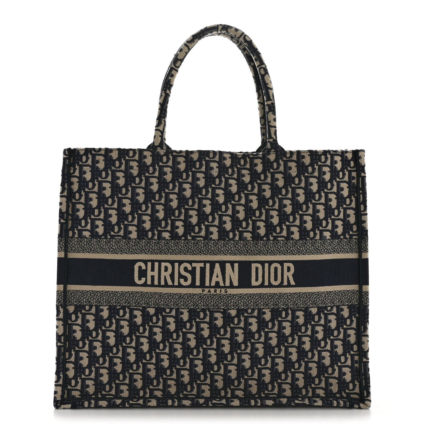 Oblique Large Book Tote Blue Multicolor