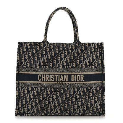 Oblique Large Book Tote Blue Multicolor