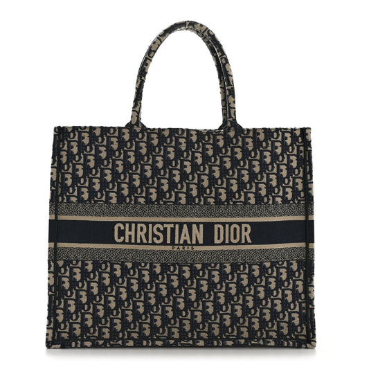 Oblique Large Book Tote Blue Multicolor
