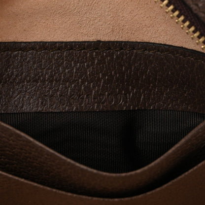 GG Supreme Monogram Web Mini Ophidia Round Backpack Brown
