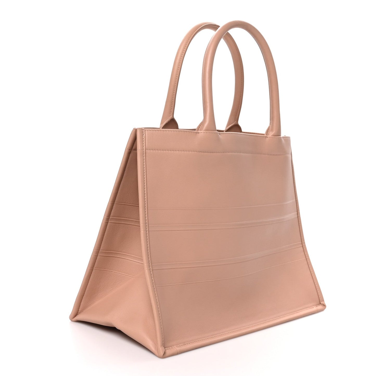 Calfskin Embossed Medium Book Tote Rose de Vents