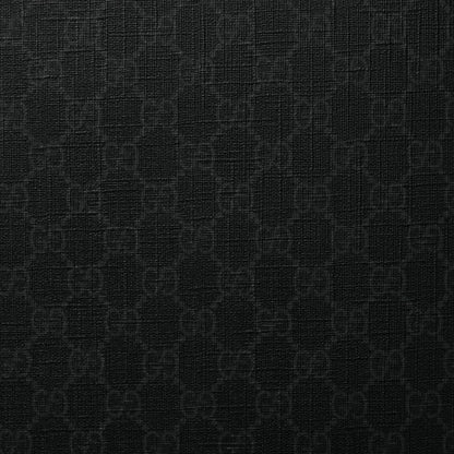 GG Supreme Monogram Large Four Wheel Suitcase Black Grey