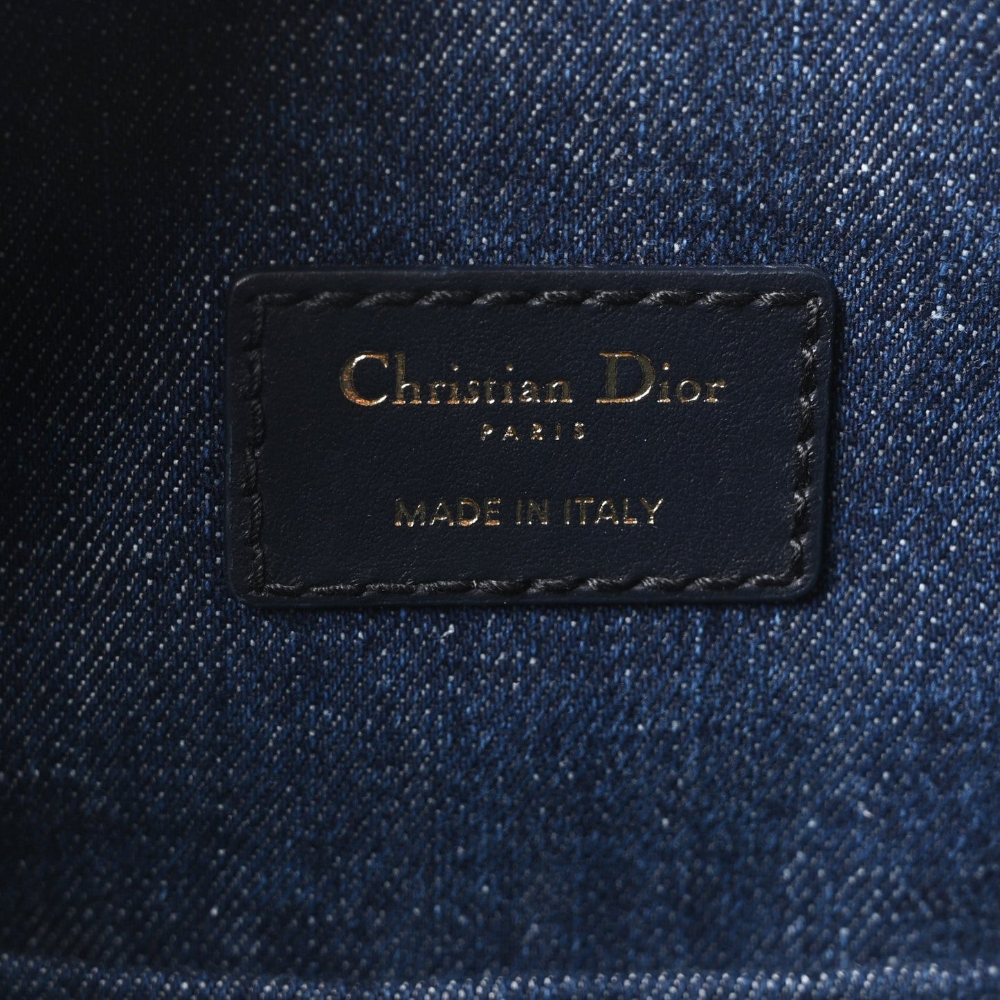 Denim Jacquard Oblique C'est Dior Bucket Bag Blue