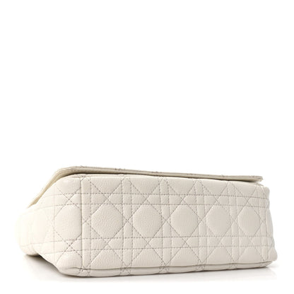 Supple Calfskin Cannage Medium Caro Bag Ivory