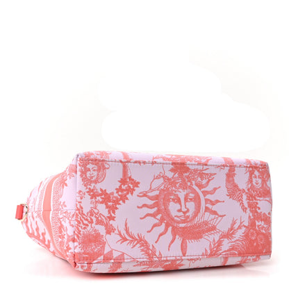 Technical Fabric Toile De Jouy Soleil DiorTravel Nomad Pouch Coral
