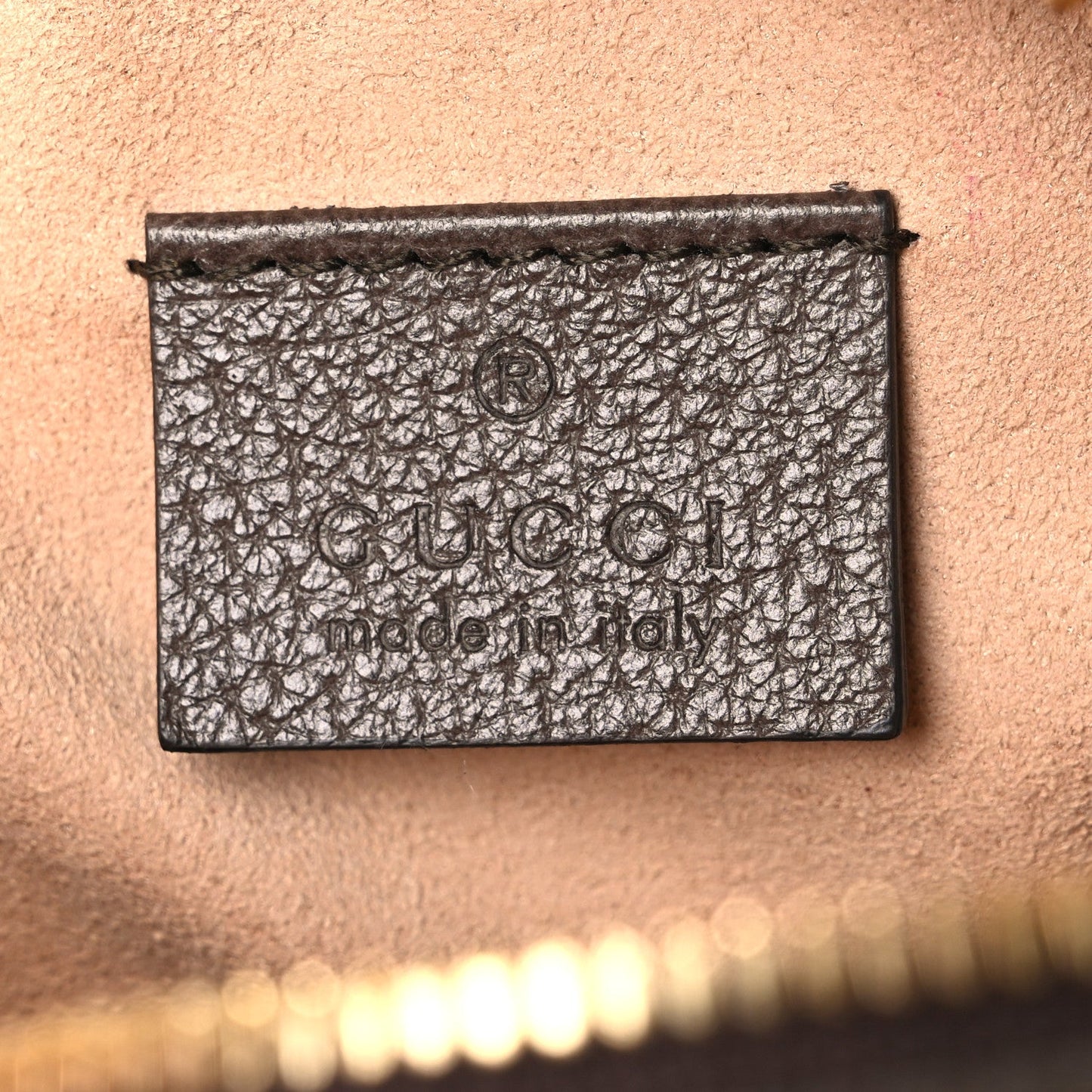 GG Supreme Monogram Web Mini Ophidia Round Shoulder Bag Brown