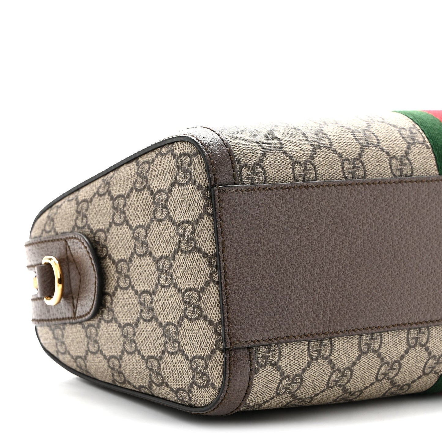 GG Supreme Monogram Web Medium Ophidia Boston Brown