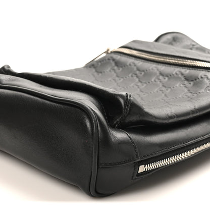 Guccissima Sling Backpack Black