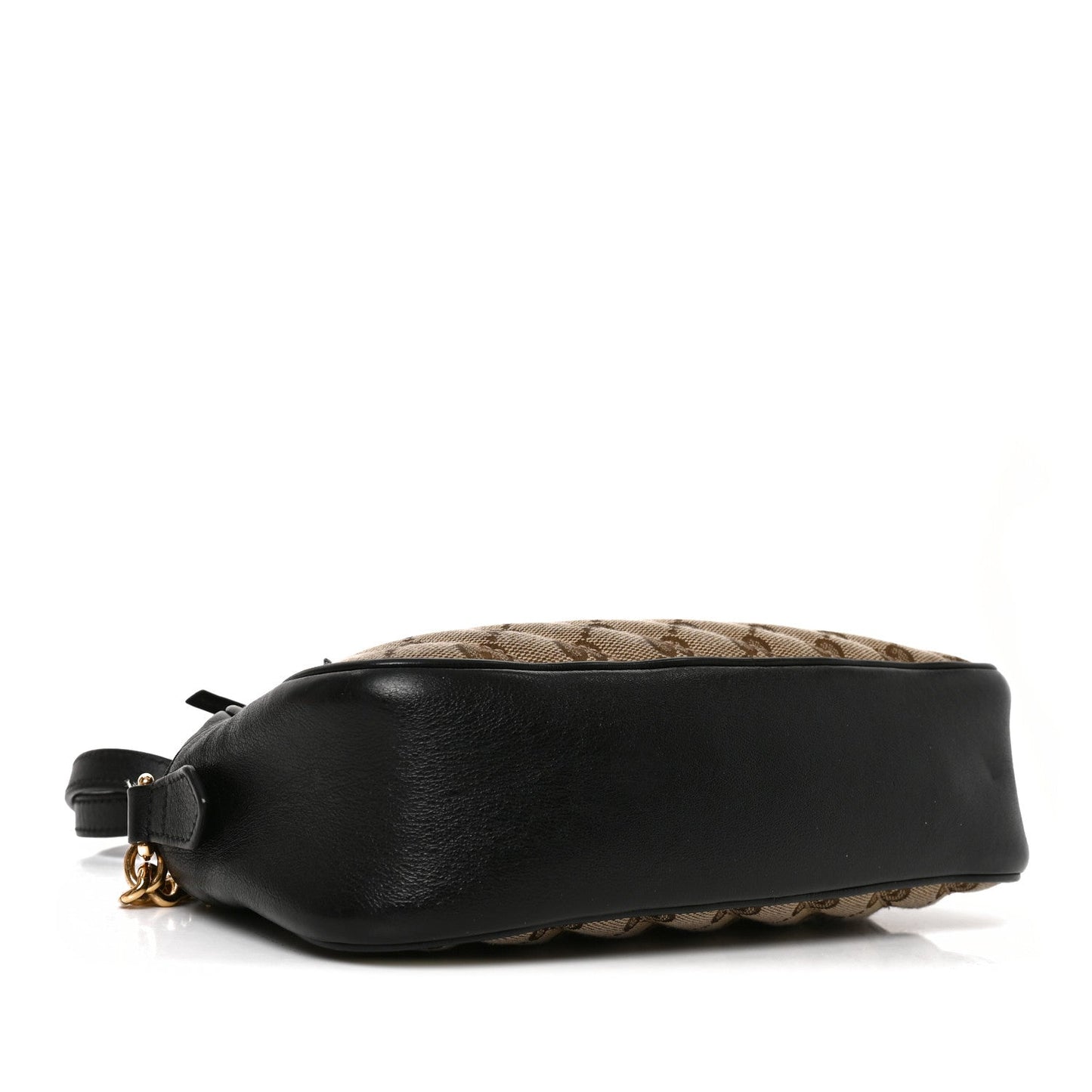 Monogram Matelasse Diagonal Small GG Marmont Chain Shoulder Bag Beige Black