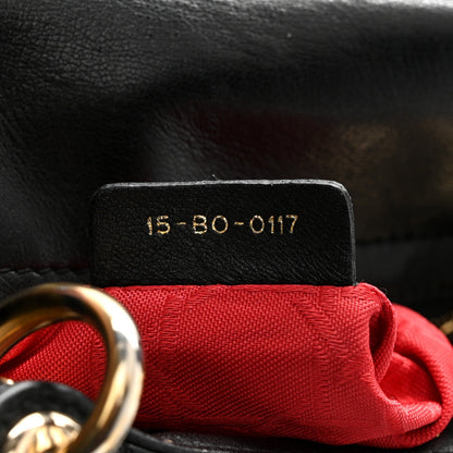 Lambskin Cannage Mini Lady Dior Black