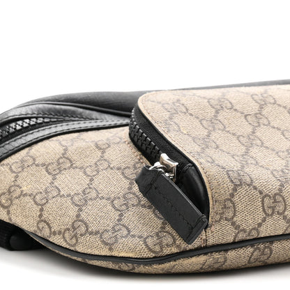 GG Supreme Monogram Belt Bag Black