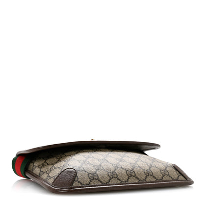 GG Supreme Monogram Neo Vintage Web Belt Bag Brown