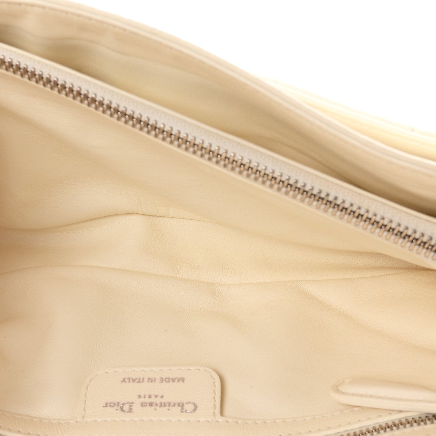 Lambskin Cannage Rendezvous Flap White