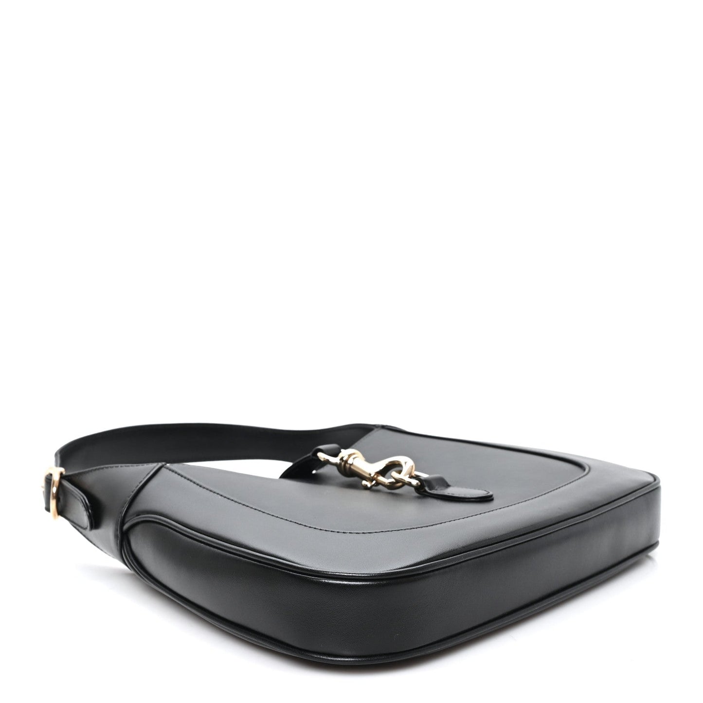 Calfskin Small Jackie Shoulder Bag Black