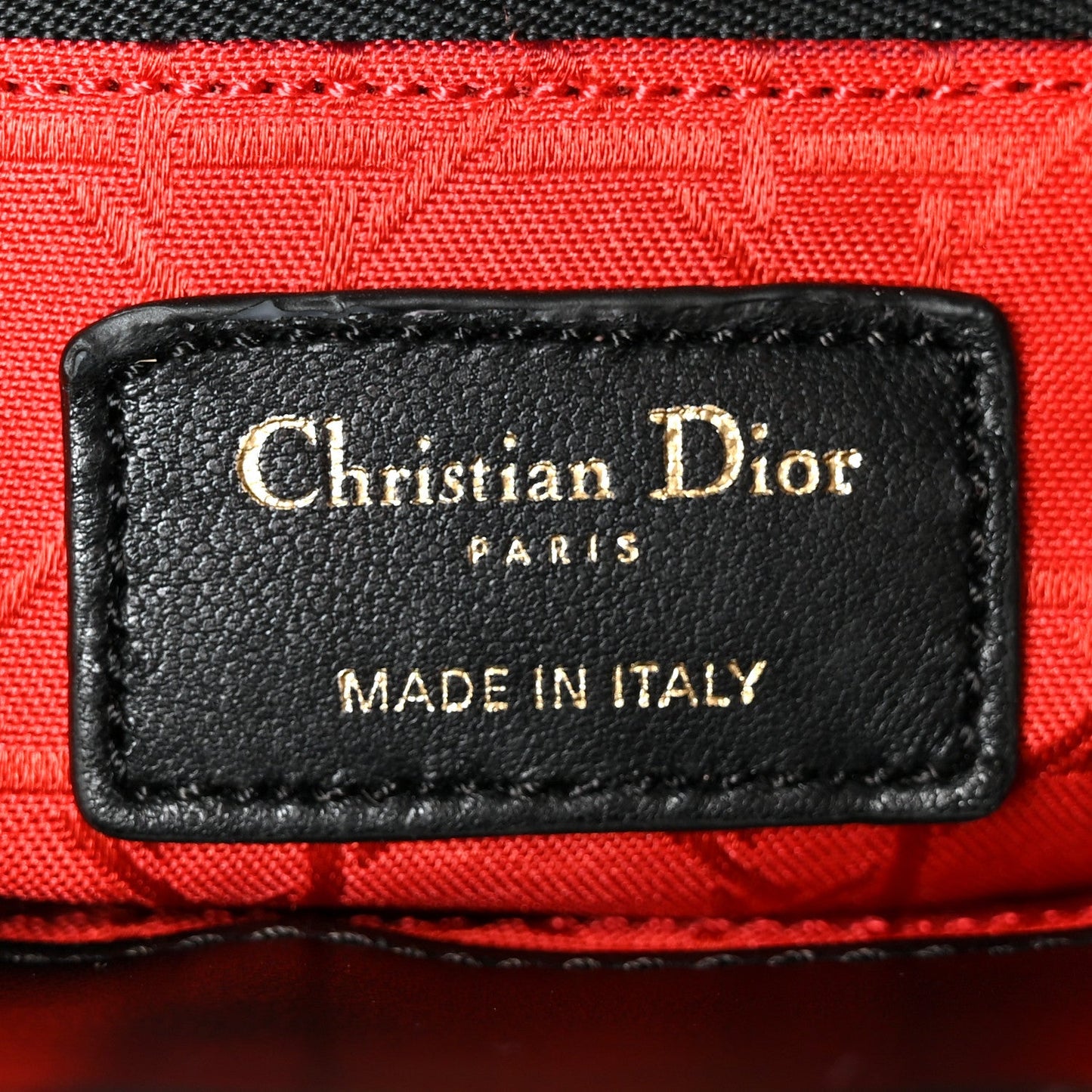 Lambskin Cannage Small Lady Dior Black