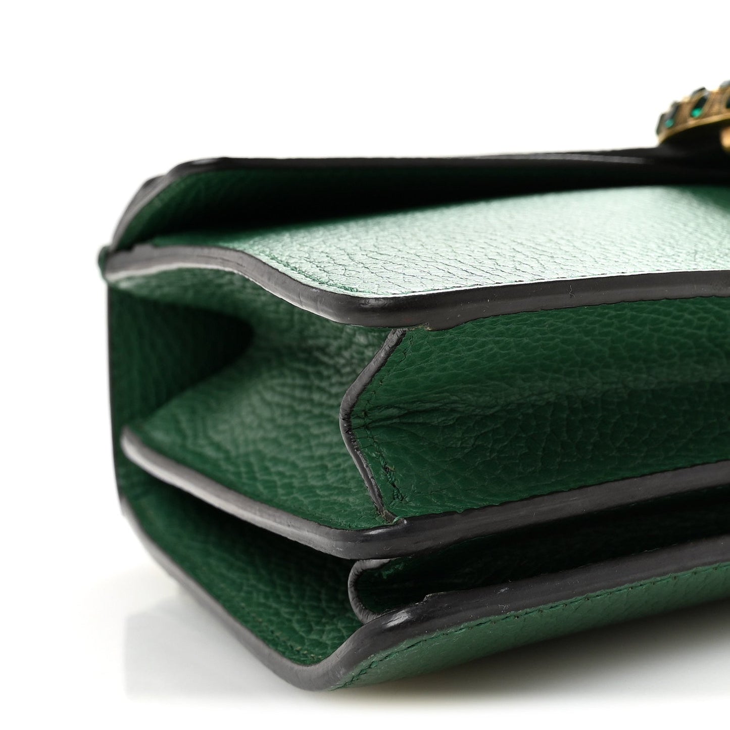 Pebbled Calfskin Small Dionysus Shoulder Bag Emerald