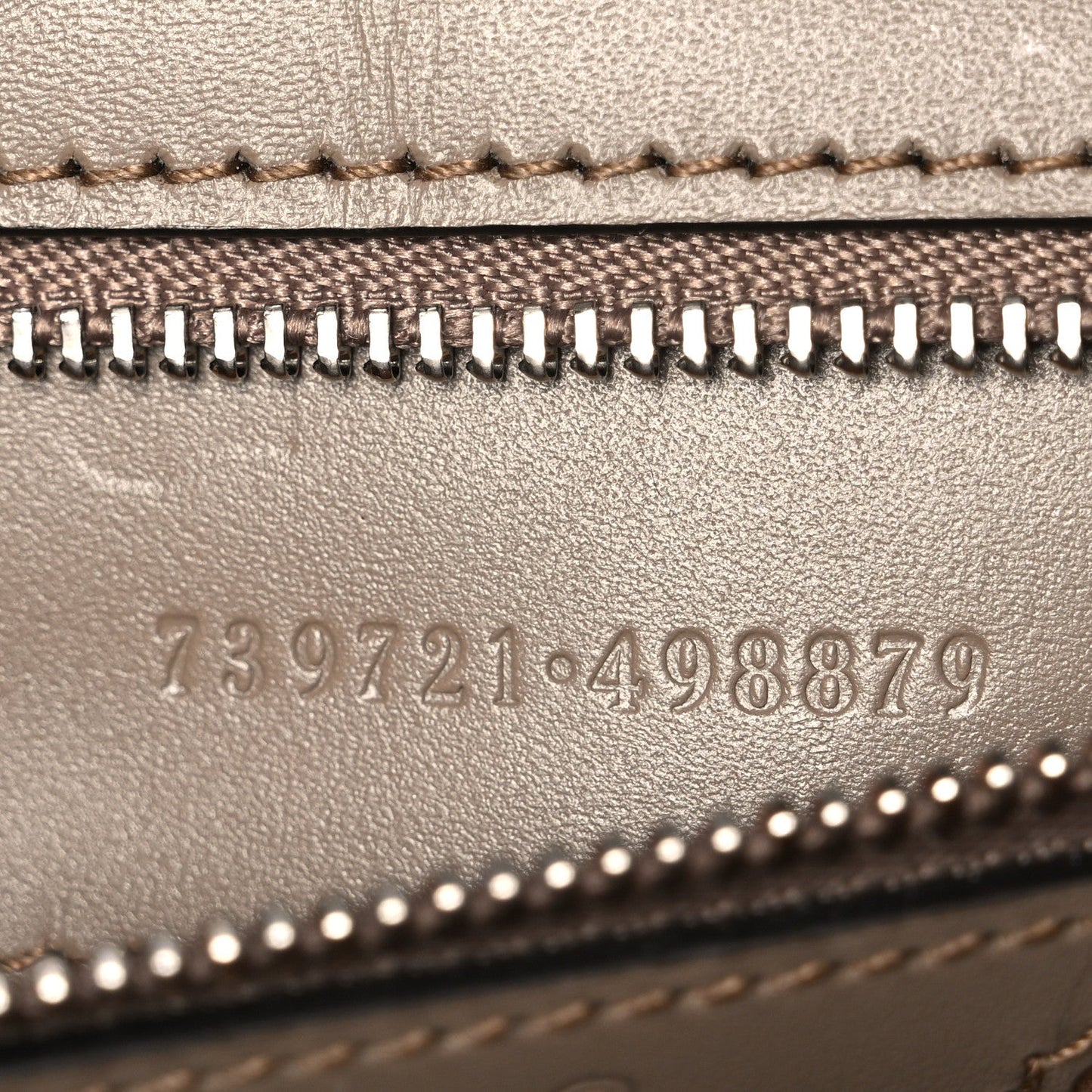 GG Supreme Monogram Petite GG Top Handle Shoulder Bag Beige Ebony