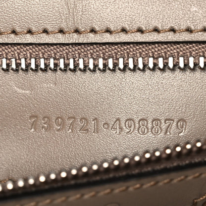GG Supreme Monogram Petite GG Top Handle Shoulder Bag Beige Ebony
