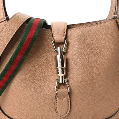 Grand Prix Calfskin Web Medium Jackie 1961 Hobo Natural Tan