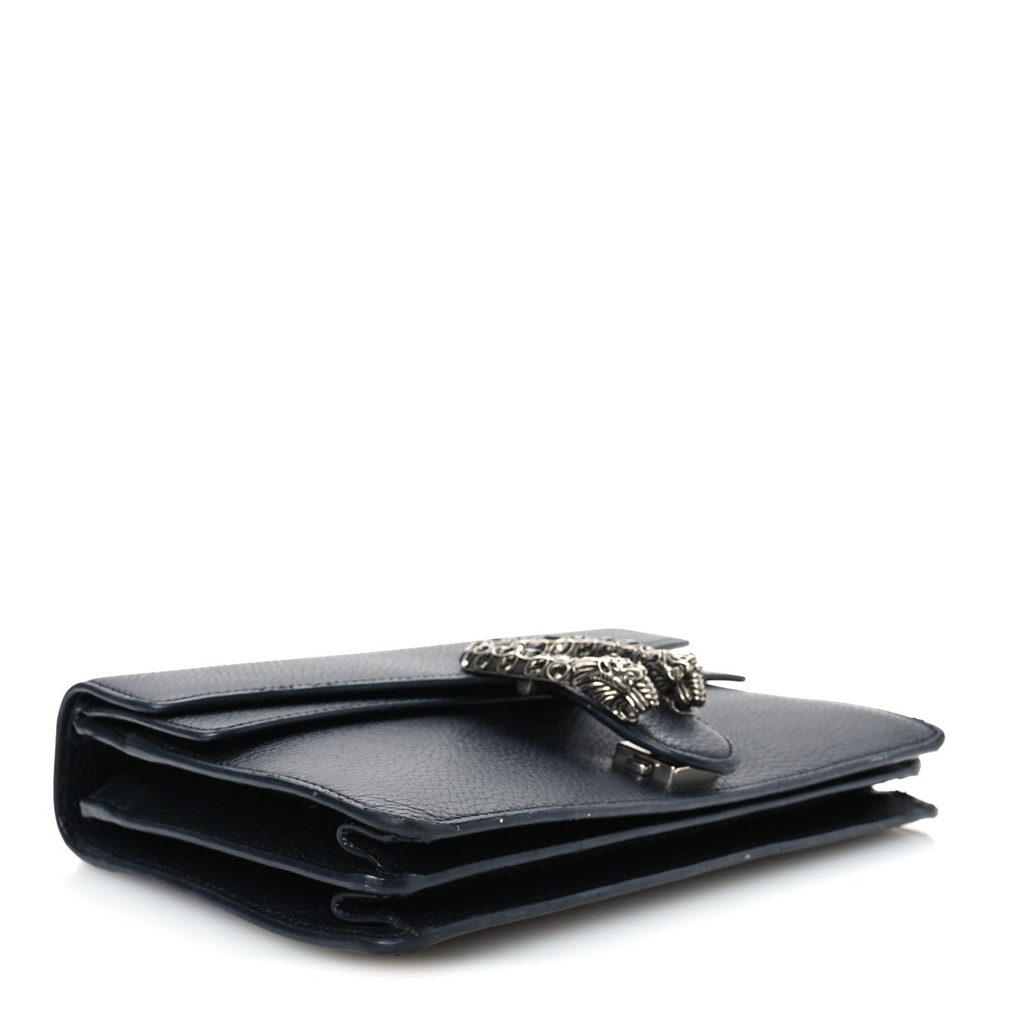Pebbled Calfskin Small Dionysus Shoulder Bag Black