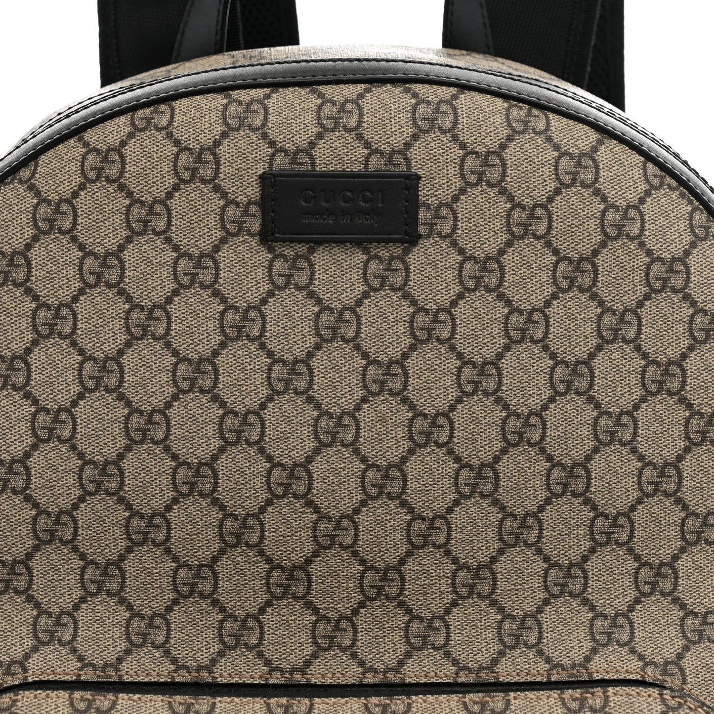 GG Supreme Monogram Medium Backpack Black