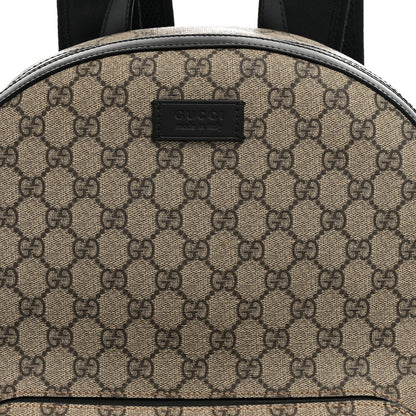 GG Supreme Monogram Medium Backpack Black