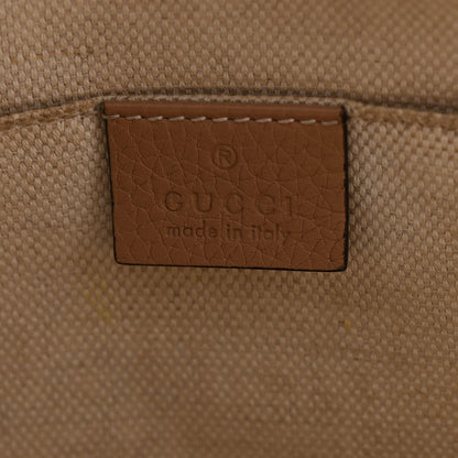 Pebbled Calfskin Small Soho Disco Bag Camelia