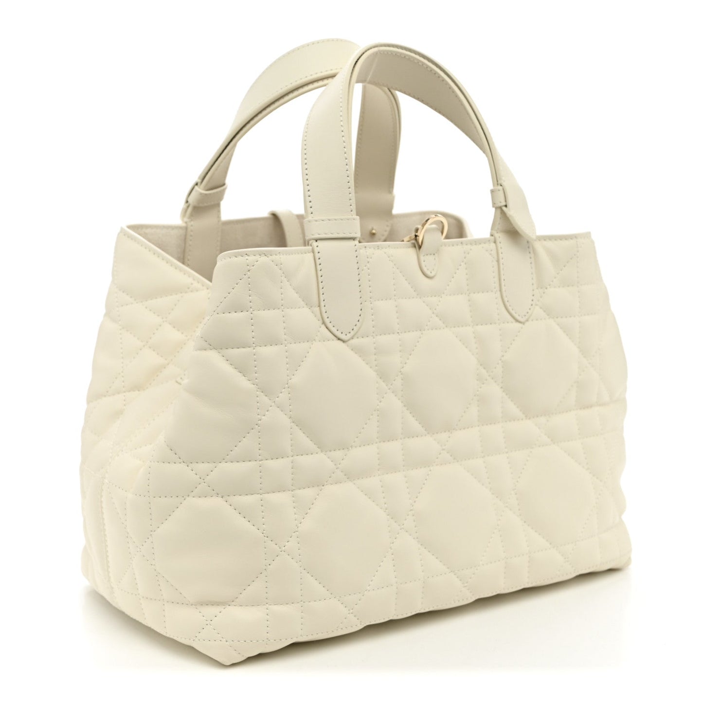 Calfskin Macrocannage Medium Toujours White